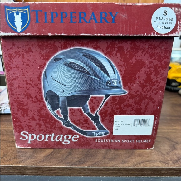 Tan Tipperary Sportage 8500 Equestrian Riding Helmet - Picture 2 of 11